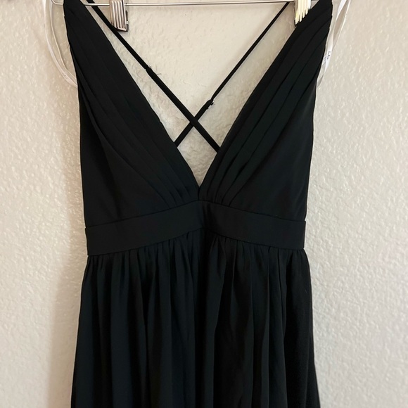 Ballroom Bliss Black Pleated Maxi Dress NWOT XS - Picture 4 of 7